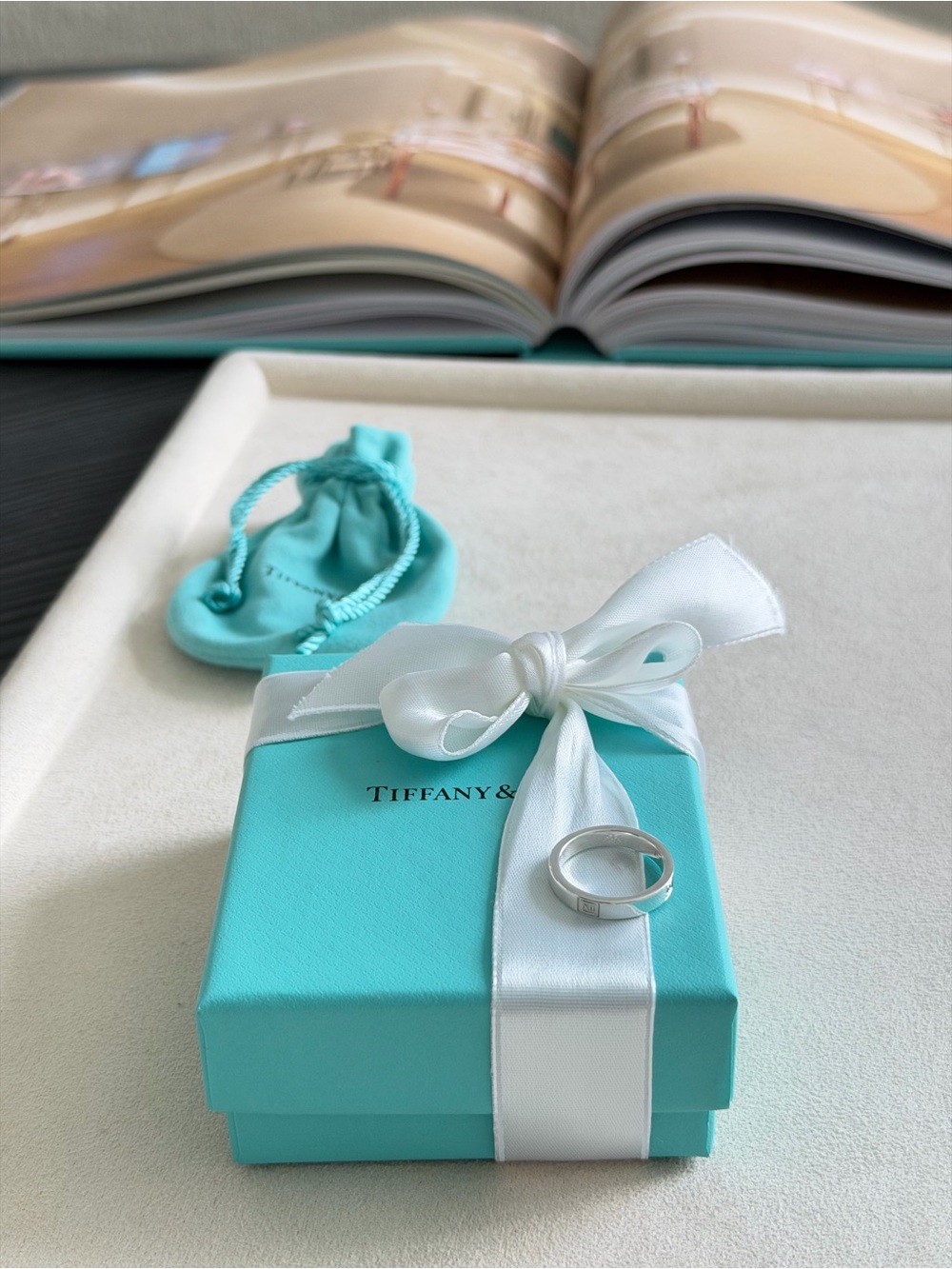 Tiffany & Co. Atlas Band Ring in Sterling Silver size 5 - Picture 4 of 15